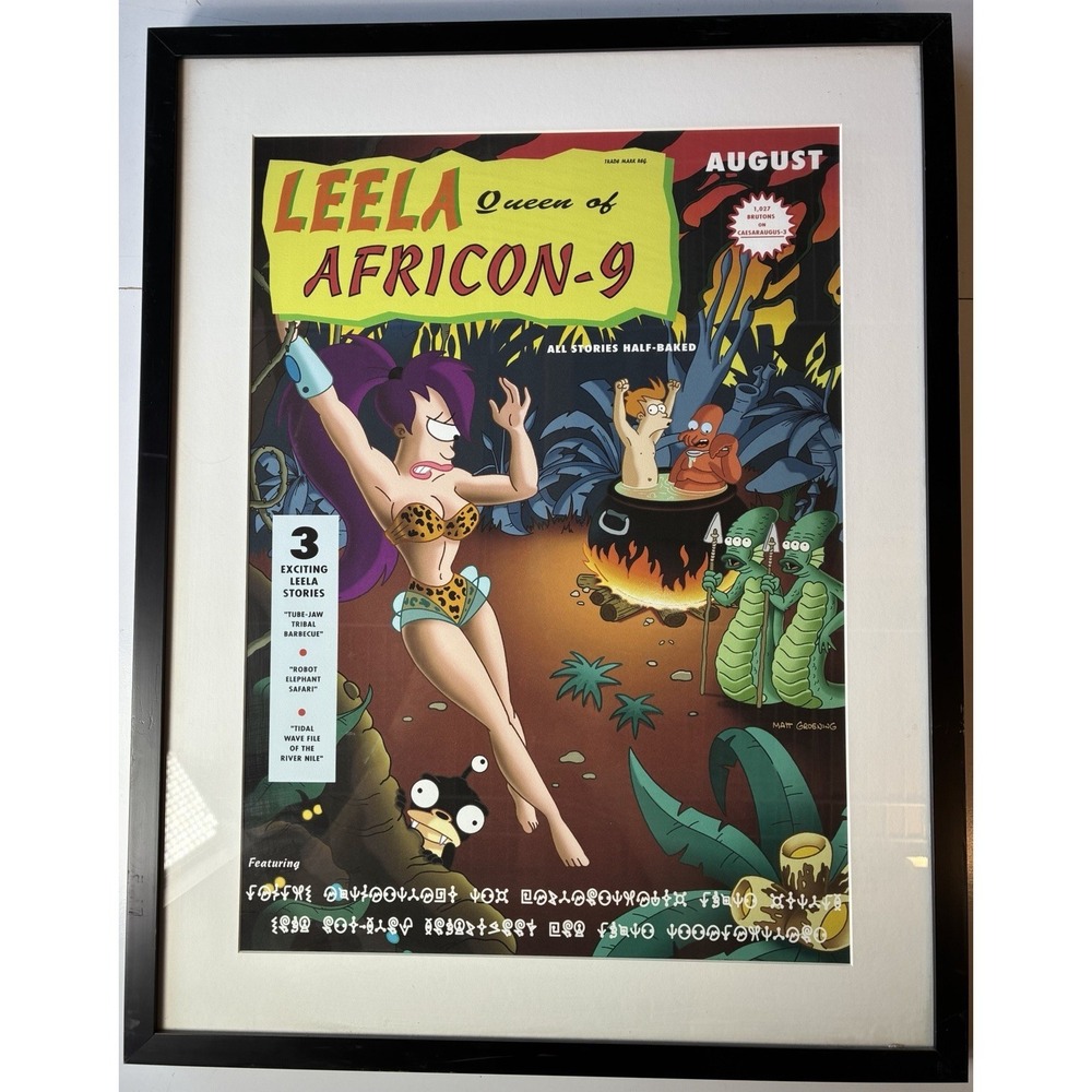 14x20 Framed Print Futurama Comic38 Leelea Queen of Africon 9